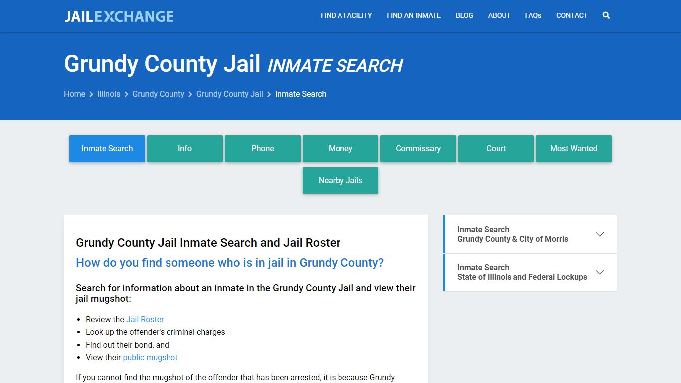 Grundy County Inmate Search | Arrests & Mugshots | IL - Jail Exchange